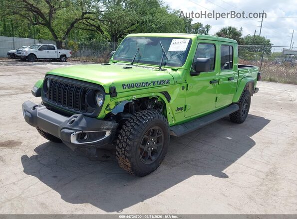 1C6PJTAG7SL518222 2025 JEEP GLADIATOR Green Vista tres cuartos delantera izquierda