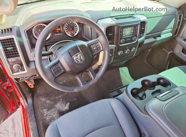 1C6RR6TT8JS143071 2018 RAM 1500 Red Dashboard view