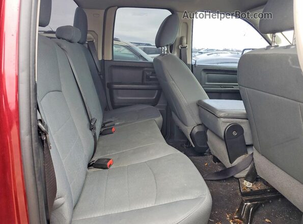 1C6RR7FT8JS184804 2018 RAM 1500 Red Rear seats view