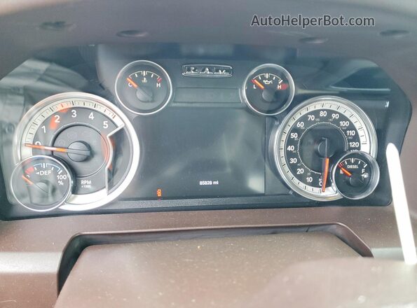 1C6RR7TM3GS234966 2016 RAM 1500 Gray Widok zestawu wskaźników