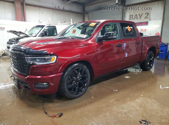 1C6SRFHPXSN609807 2025 RAM 1500 Бордовый Передняя левая четверть