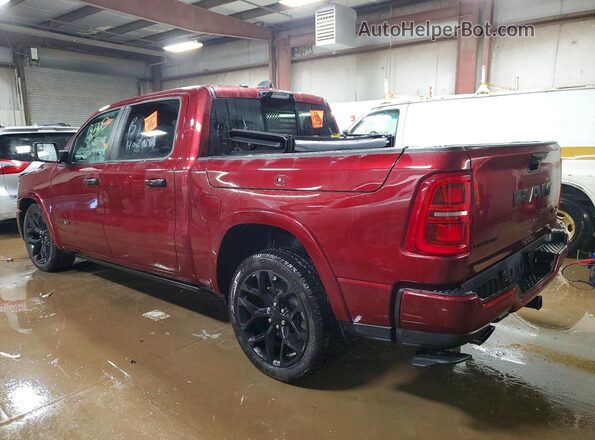 1C6SRFHPXSN609807 2025 RAM 1500 Бордовый Задняя левая четверть
