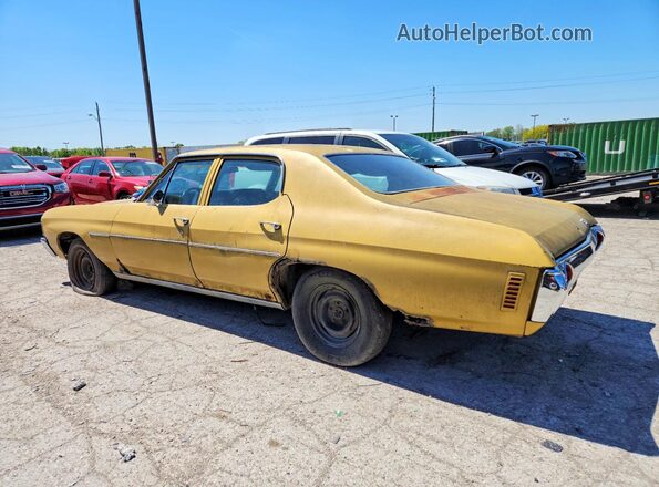 1D69H2K522270 1972 CHEVROLET CHEVELLE Золотой Задняя левая четверть