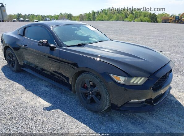 1FA6P8AM1G5255474 2016 FORD MUSTANG Черный Передняя правая четверть