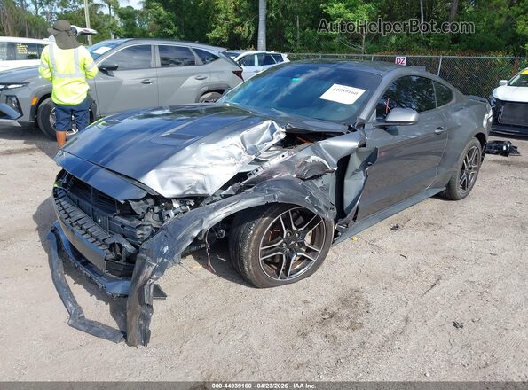 1FA6P8CF5M5156375 2021 FORD MUSTANG Серый Передняя левая четверть