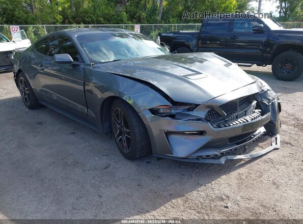 1FA6P8CF5M5156375 2021 FORD MUSTANG Серый Передняя правая четверть