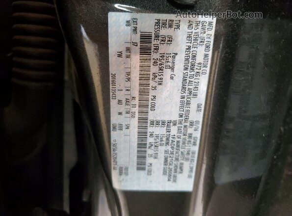 1FADP3E21GL260804 2016 FORD FOCUS Gray Vista del compartimento del motor