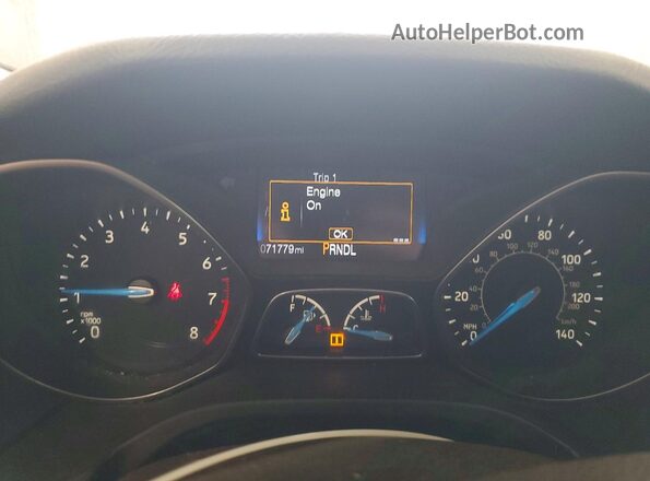 1FADP3E21GL260804 2016 FORD FOCUS Gray Vista del cuadro de instrumentos