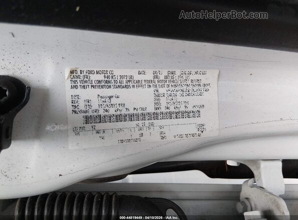1FADP3E22GL207125 2016 FORD FOCUS Белый Вид подкапотного пространства