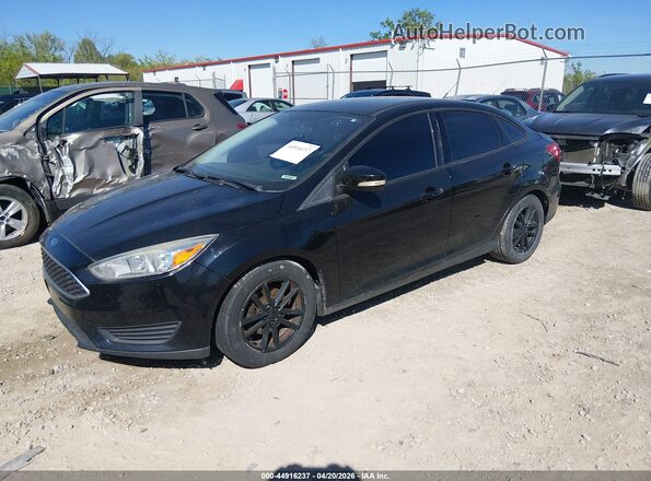 1FADP3F22GL201923 2016 FORD FOCUS Black Przód lewy