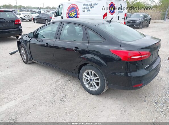 1FADP3F22HL298445 2017 FORD FOCUS Черный Задняя левая четверть