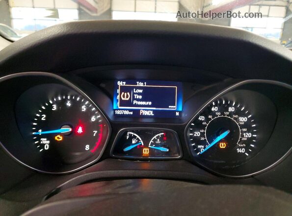 1FADP3F23GL233747 2016 FORD FOCUS Black Вид щитка приладів