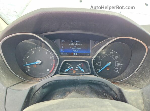 1FADP3F24GL290474 2016 FORD FOCUS Белый Вид щитка приборов