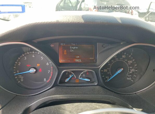 1FADP3F24GL316345 2016 FORD FOCUS White Vista del cuadro de instrumentos