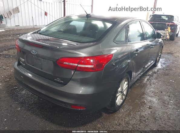 1FADP3F26GL296602 2016 FORD FOCUS Gray Trasero derecho
