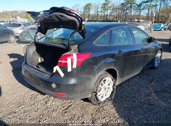 1FADP3F26JL301823 2018 FORD FOCUS Черный Задняя правая четверть