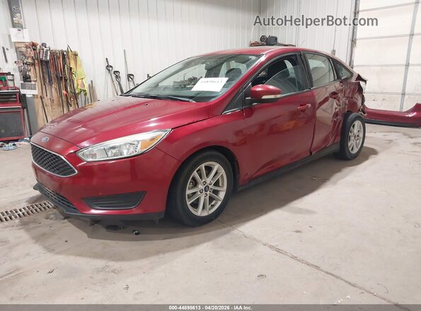 1FADP3F27GL289223 2016 FORD FOCUS Красный Передняя левая четверть