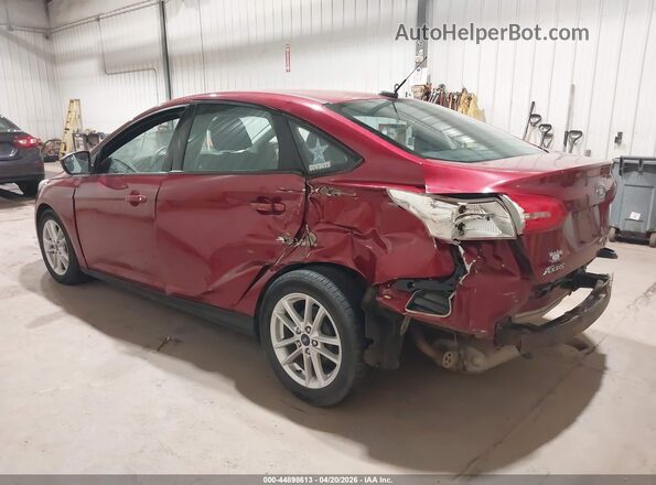 1FADP3F27GL289223 2016 FORD FOCUS Красный Задняя левая четверть