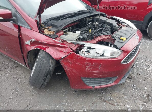 1FADP3F29GL334789 2016 FORD FOCUS Red წინა ხედი