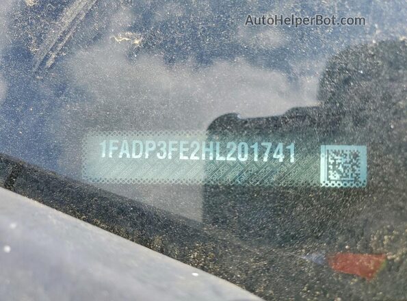 1FADP3FE2HL201741 2017 FORD FOCUS Gray Widok komory silnika