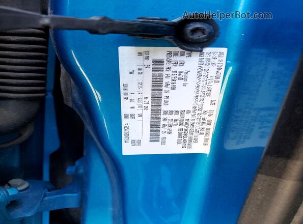 1FADP3K28GL406152 2016 FORD FOCUS Синий Вид наклейки с VIN-кодом
