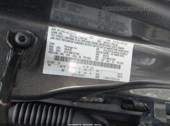 1FADP3L94GL235833 2016 FORD FOCUS ST Gray Widok komory silnika
