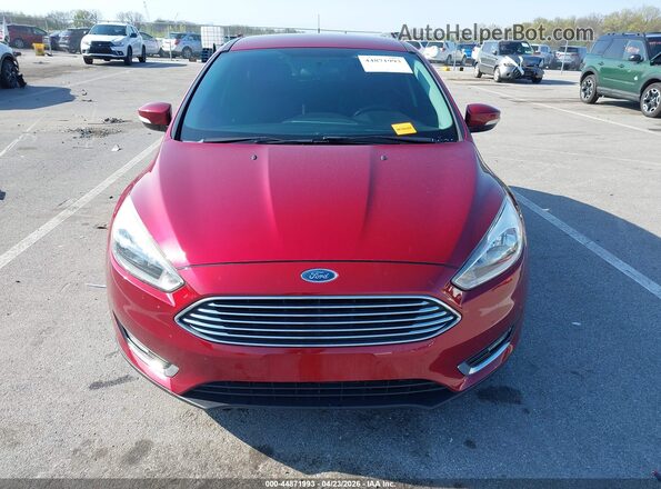 1FADP3N25GL388480 2016 FORD FOCUS Red Vista del cuadro de instrumentos