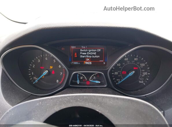 1FADP3N27GL377142 2016 FORD FOCUS Белый Вид задних сидений