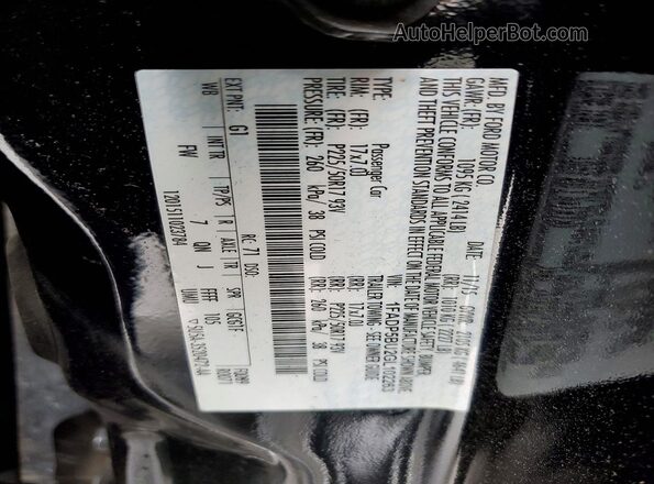 1FADP5BU2GL102263 2016 FORD C-MAX Black Widok naklejki z numerem VIN