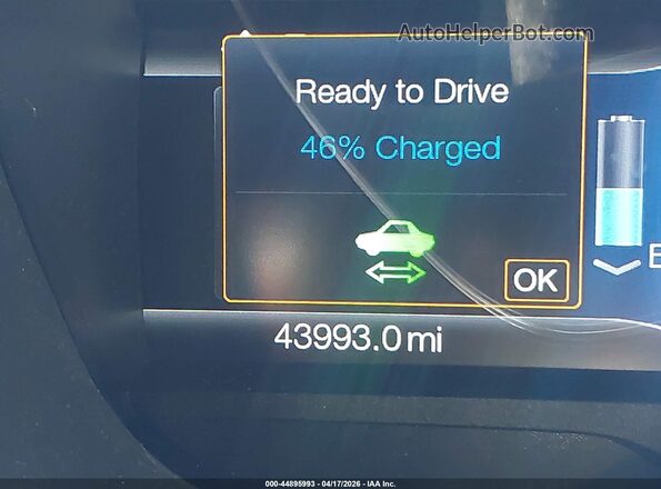 1FADP5CU0GL105919 2016 FORD C-MAX ENERGI Серый Вид задних сидений