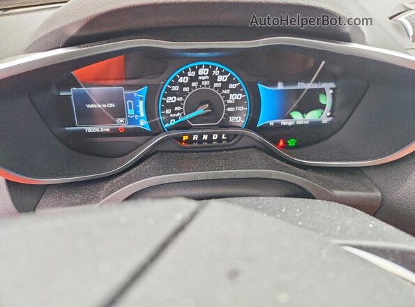 1FADP5CU7GL109417 2016 FORD C-MAX Красный Вид щитка приборов