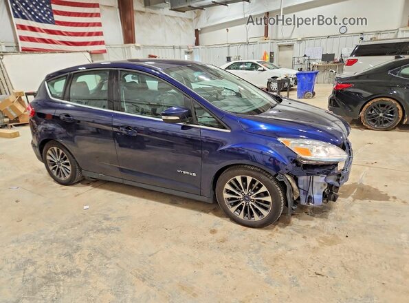 1FADP5DU1HL114449 2017 FORD C-MAX Синий Передняя правая четверть
