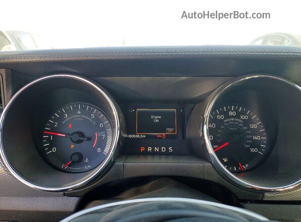 1FATP8FF5G5309596 2016 FORD MUSTANG Gray Widok zestawu wskaźników