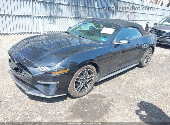 1FATP8UH4L5113101 2020 FORD MUSTANG Black Vista tres cuartos delantera izquierda