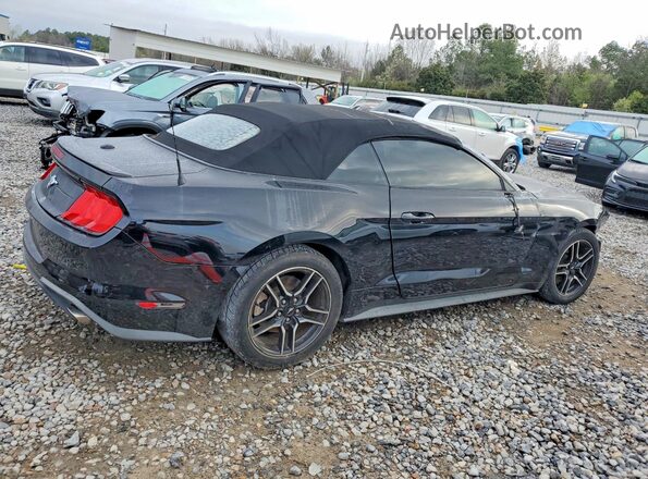 1FATP8UH9K5170683 2019 FORD MUSTANG Черный Задняя правая четверть