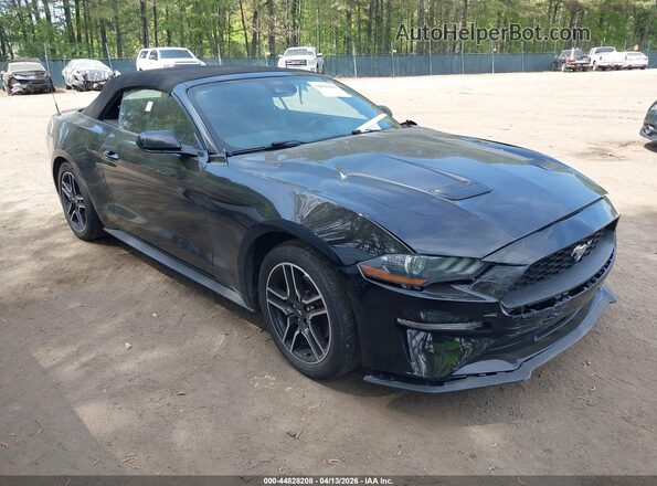 1FATP8UH9N5103795 2022 FORD MUSTANG Черный Передняя правая четверть