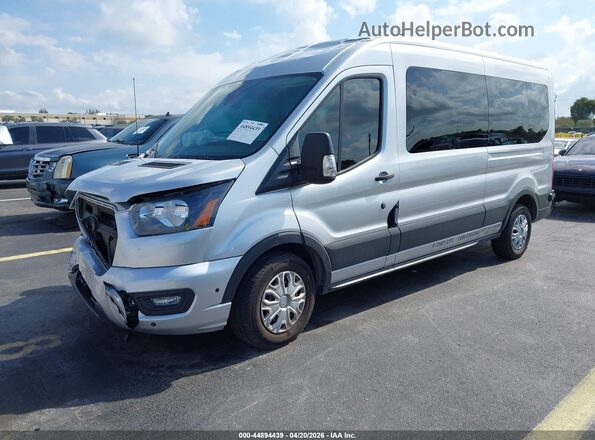 1FBAX2C87RKA83476 2024 FORD PASSENGER Silver წინა მარცხენა ხედი სამი მეოთხედიდან