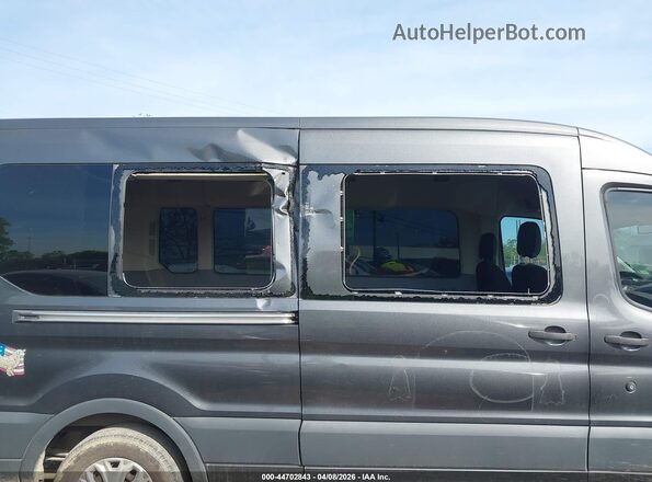 1FBAX2CM3HKA18605 2017 FORD TRANSIT-350 Gray 