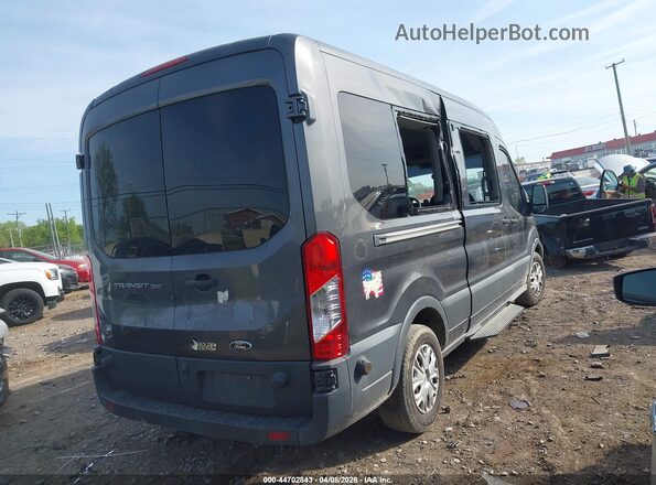 1FBAX2CM3HKA18605 2017 FORD TRANSIT-350 Gray Trasero derecho
