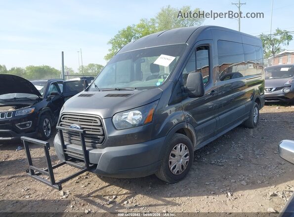 1FBAX2CM3HKA18605 2017 FORD TRANSIT-350 Gray Vista tres cuartos delantera izquierda