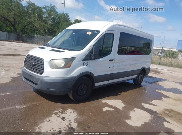 1FBAX2CM5GKA48879 2016 FORD TRANSIT-350 White წინა მარცხენა ხედი სამი მეოთხედიდან