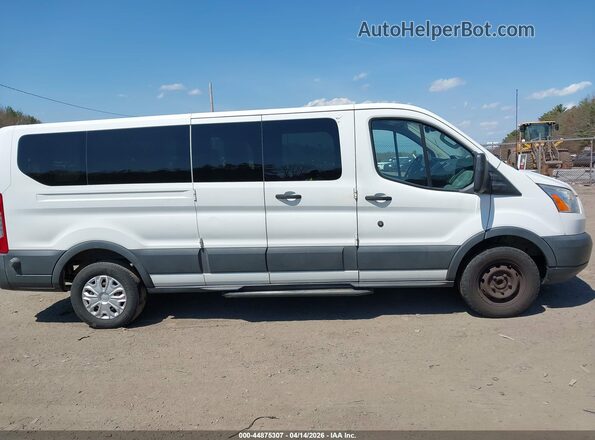 1FBZX2ZM2GKA97242 2016 FORD TRANSIT-350 White Widok wnętrza z tyłu