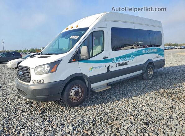 1FDVU4XV7KKB31559 2019 FORD TRANSIT White Vista tres cuartos delantera izquierda