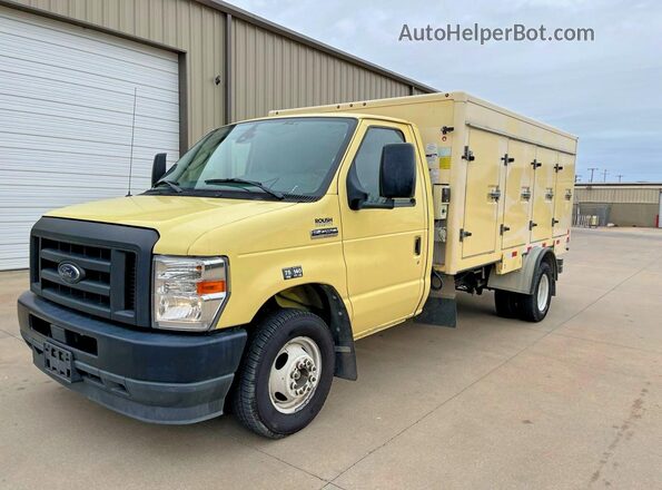 1FDXE4FN8MDC34245 2021 FORD ECONOLINE Желтый Задняя левая четверть