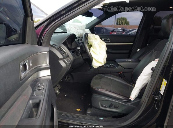 1FM5K7D82KGA52034 2019 FORD FORD EXPLORER Черный Вид салона спереди