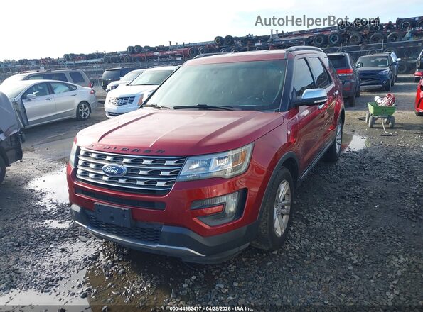 1FM5K7D84GGA99301 2016 FORD FORD EXPLORER Red Przód lewy