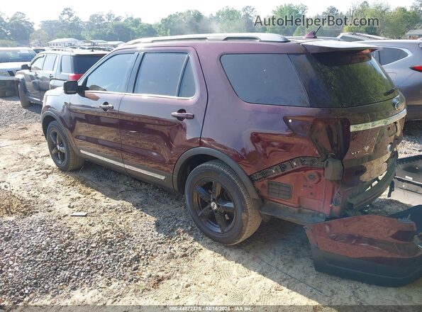 1FM5K7D85JGC31358 2018 FORD FORD EXPLORER Maroon Հետևի ձախ