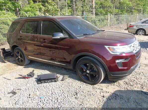 1FM5K7D85JGC31358 2018 FORD FORD EXPLORER Maroon Առջևի աջ