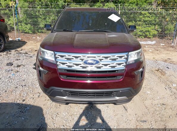 1FM5K7D85JGC31358 2018 FORD FORD EXPLORER Maroon Սալոնի հետևի տեսք