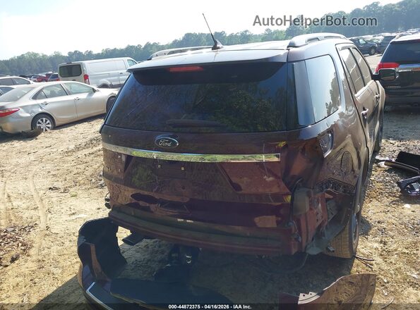 1FM5K7D85JGC31358 2018 FORD FORD EXPLORER Maroon 